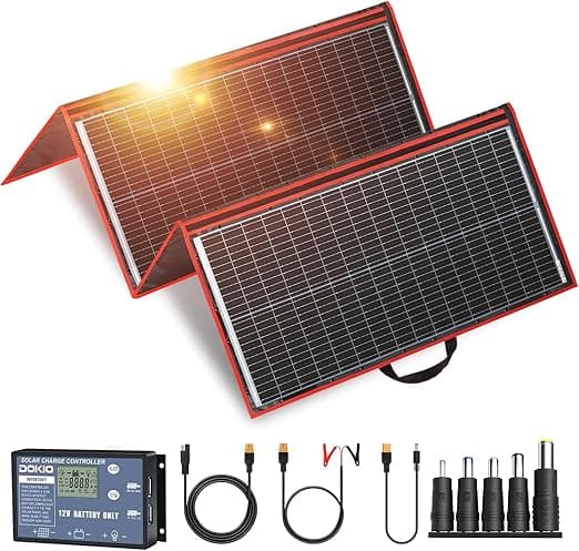 DOKIO 300W 18V Portable Solar Panel Kit